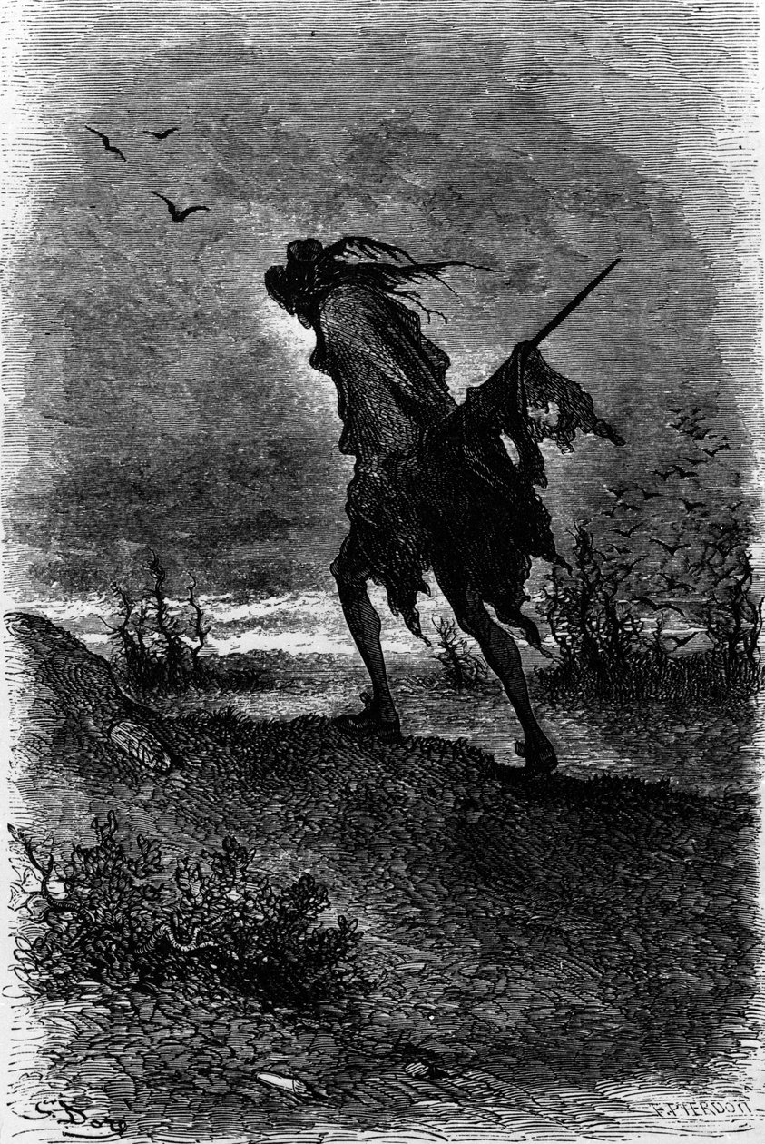 Kapten Fracasse av Theophile Gautier (1811-1872). Illustration av Gustave Dore (1832-1883). av Gustave Dore