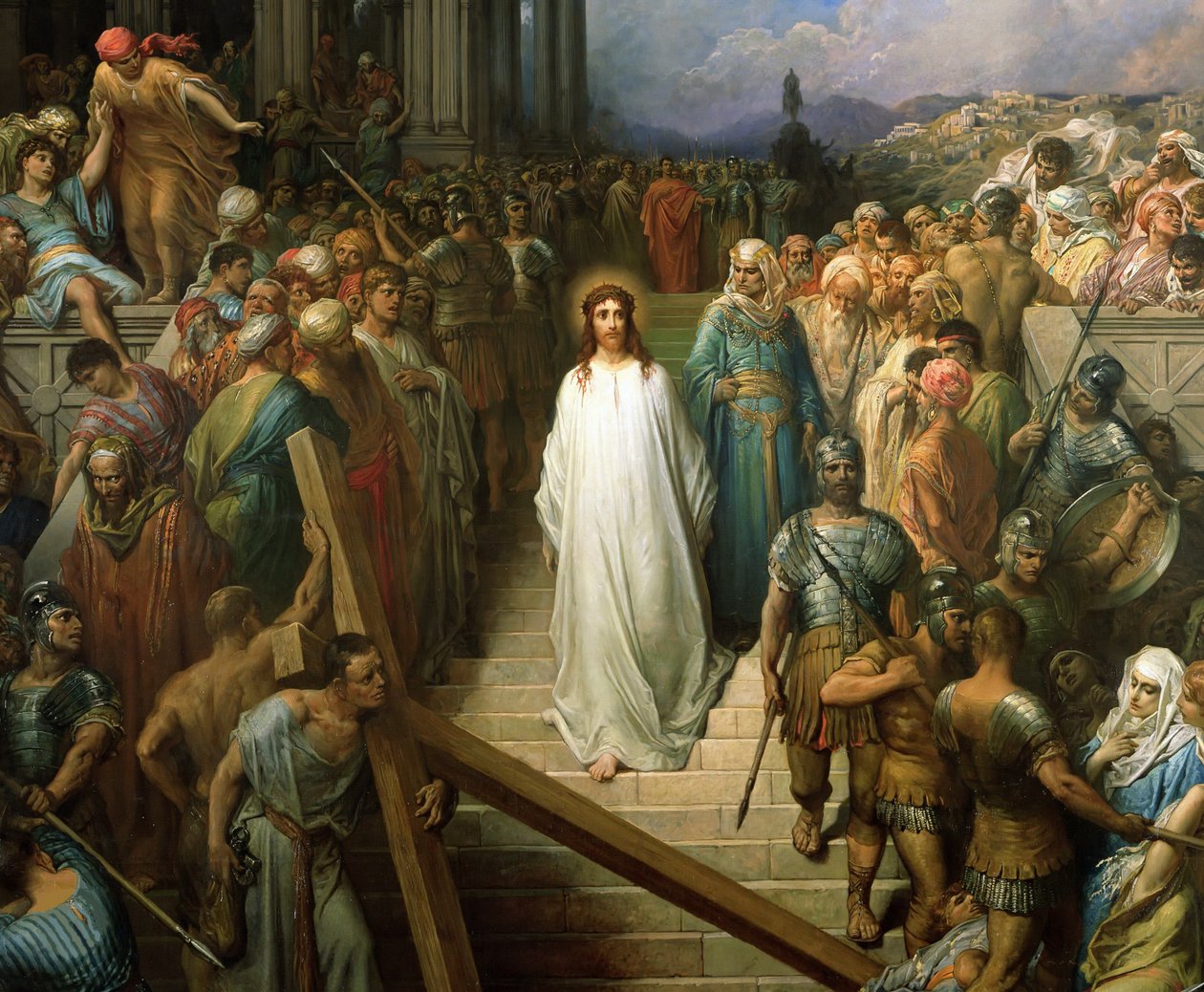 Christ Leaving the Praetorium Christ quittant le prétoire, mellan 1874 och 1880. av Gustave Dore
