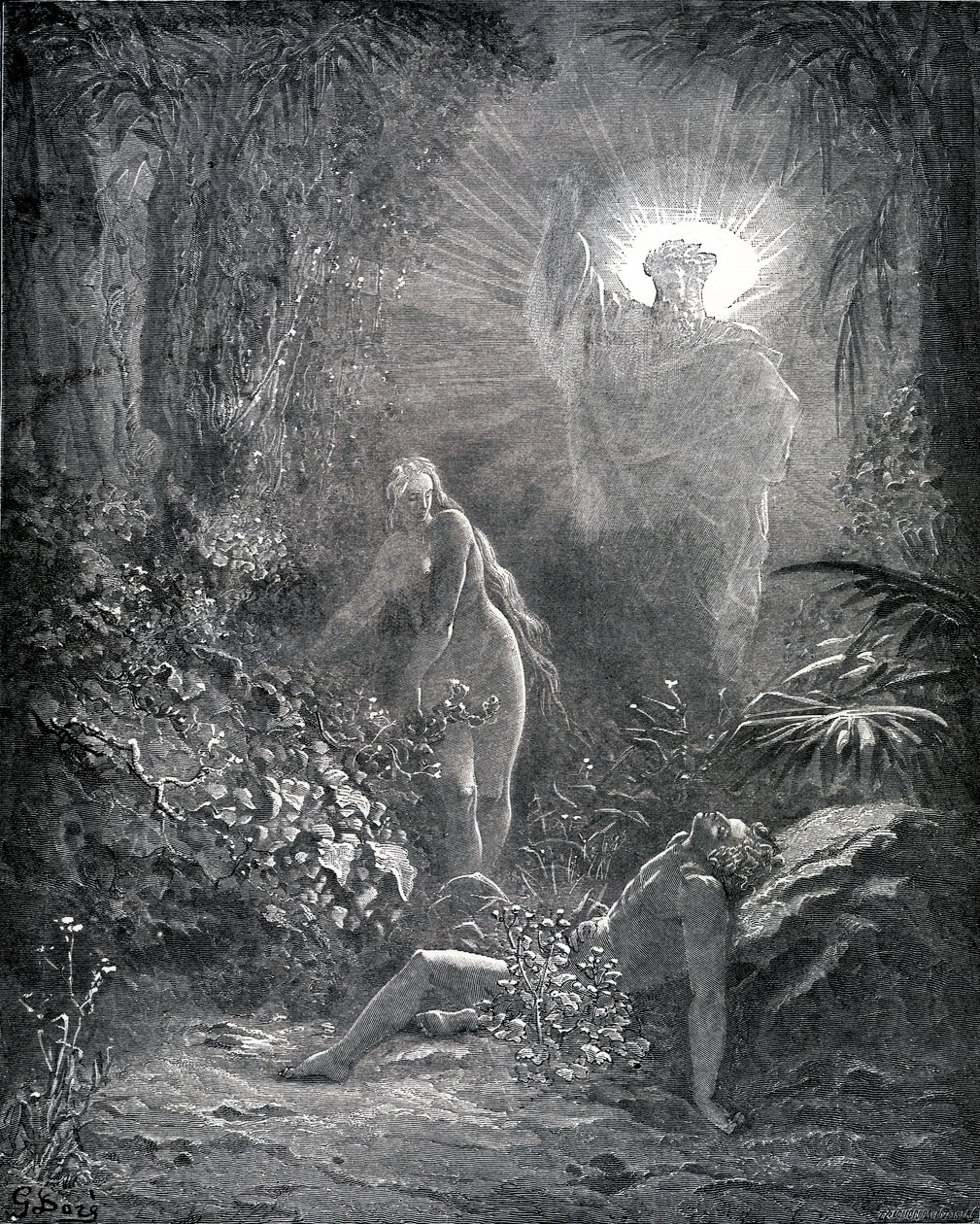 Evas skapelse av Gustave Dore