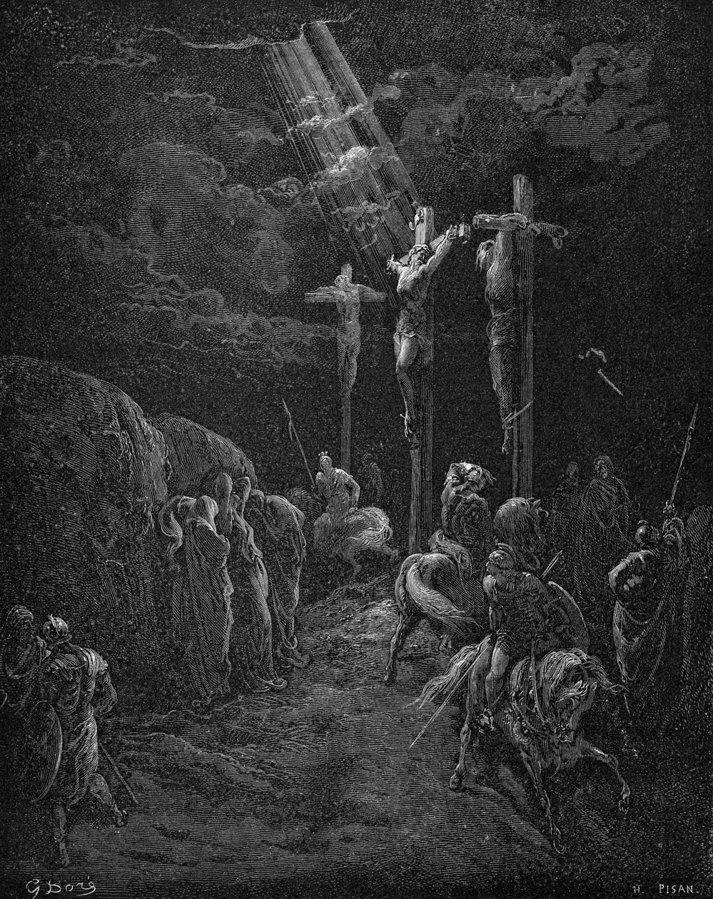 Jesu korsfästelse av Gustave Dore