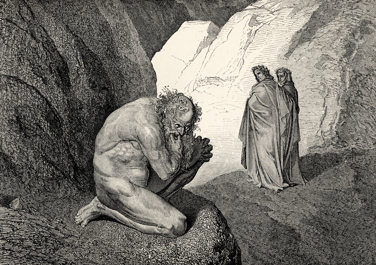 Dante Alighieri den gudomliga av Gustave Dore