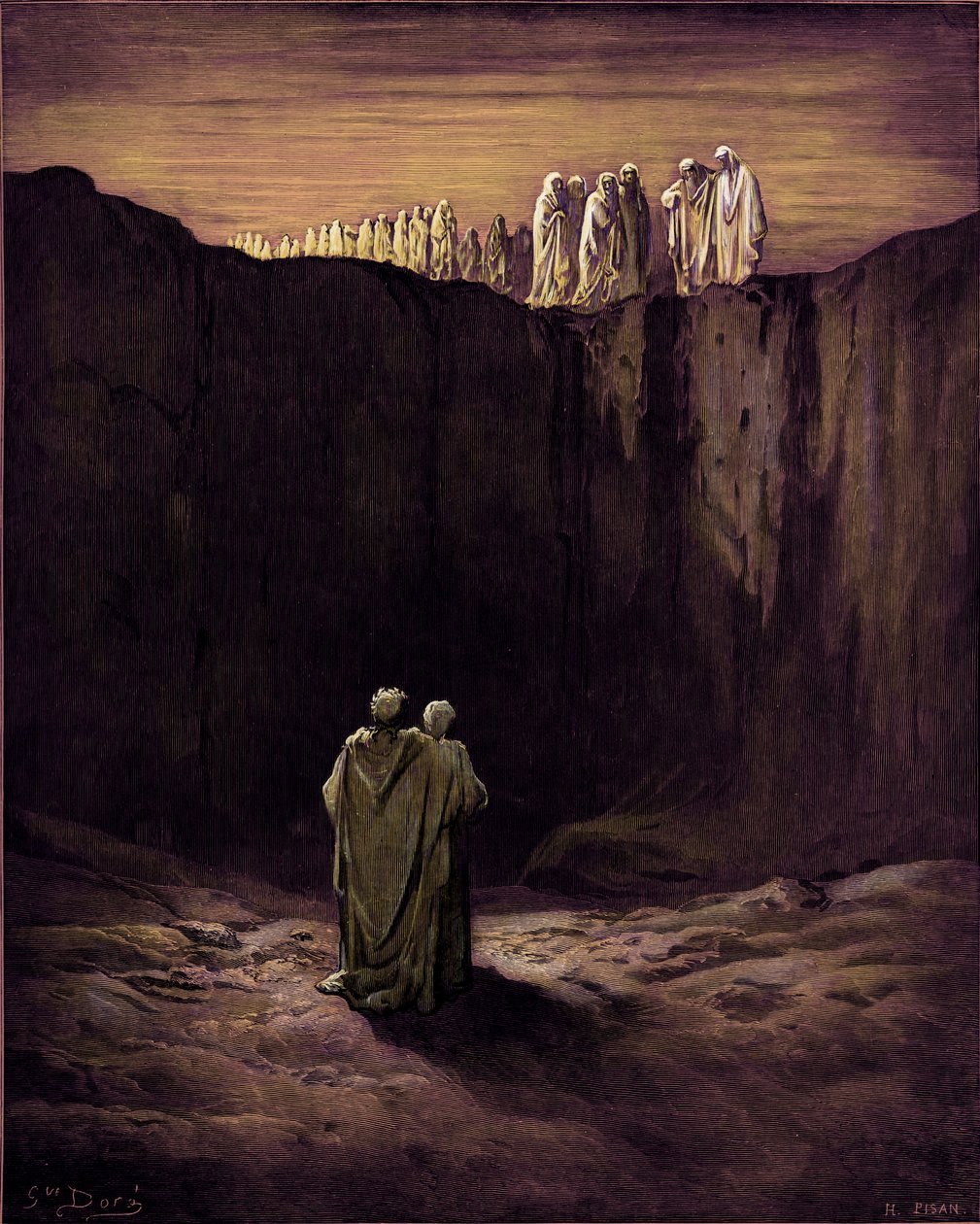 Dantes skärselden av Gustave Dore