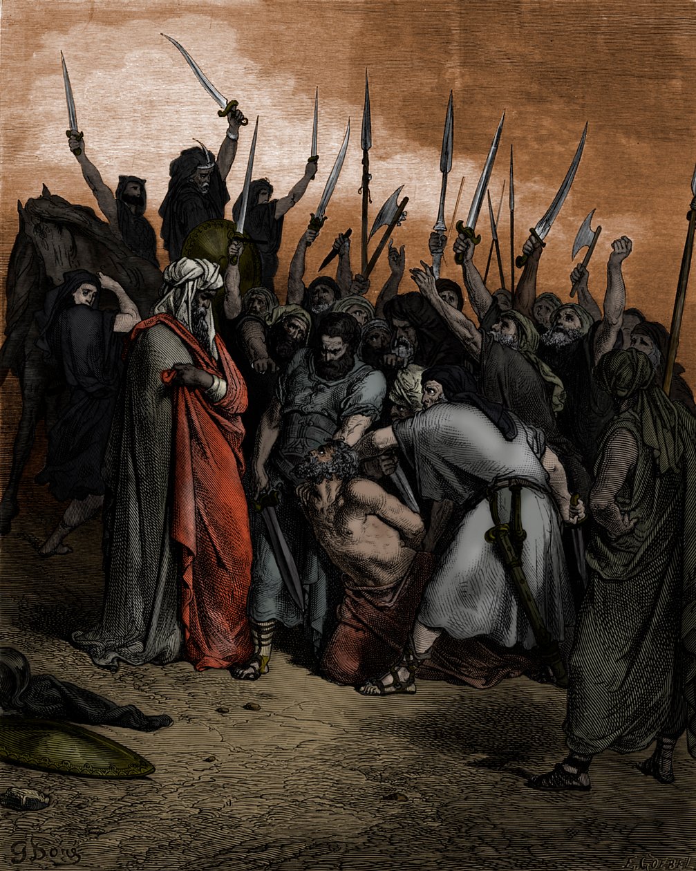 Death of Agag av Doré - Bibeln av Gustave Dore