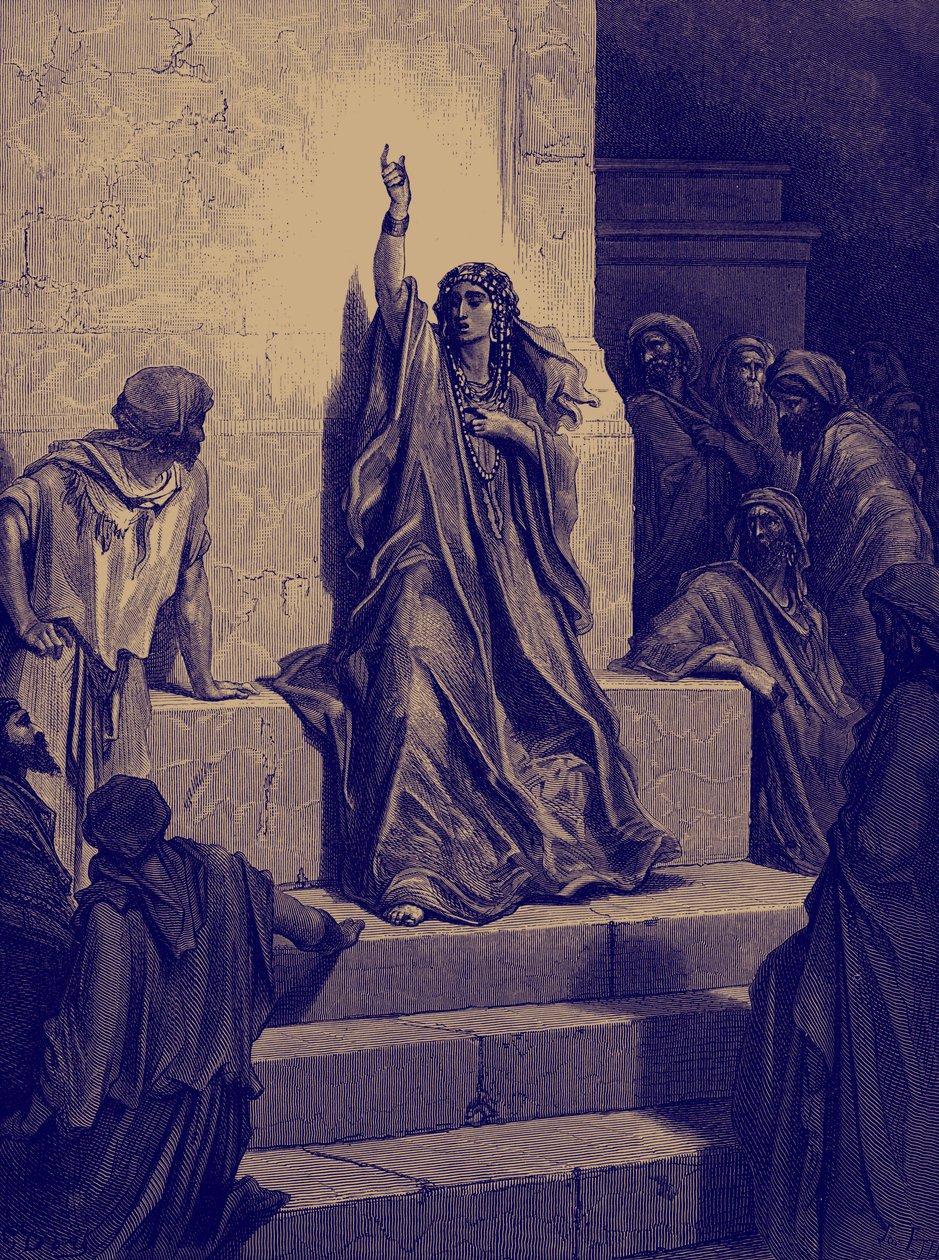Deborahs triumfsång av Doré. - Bibeln av Gustave Dore