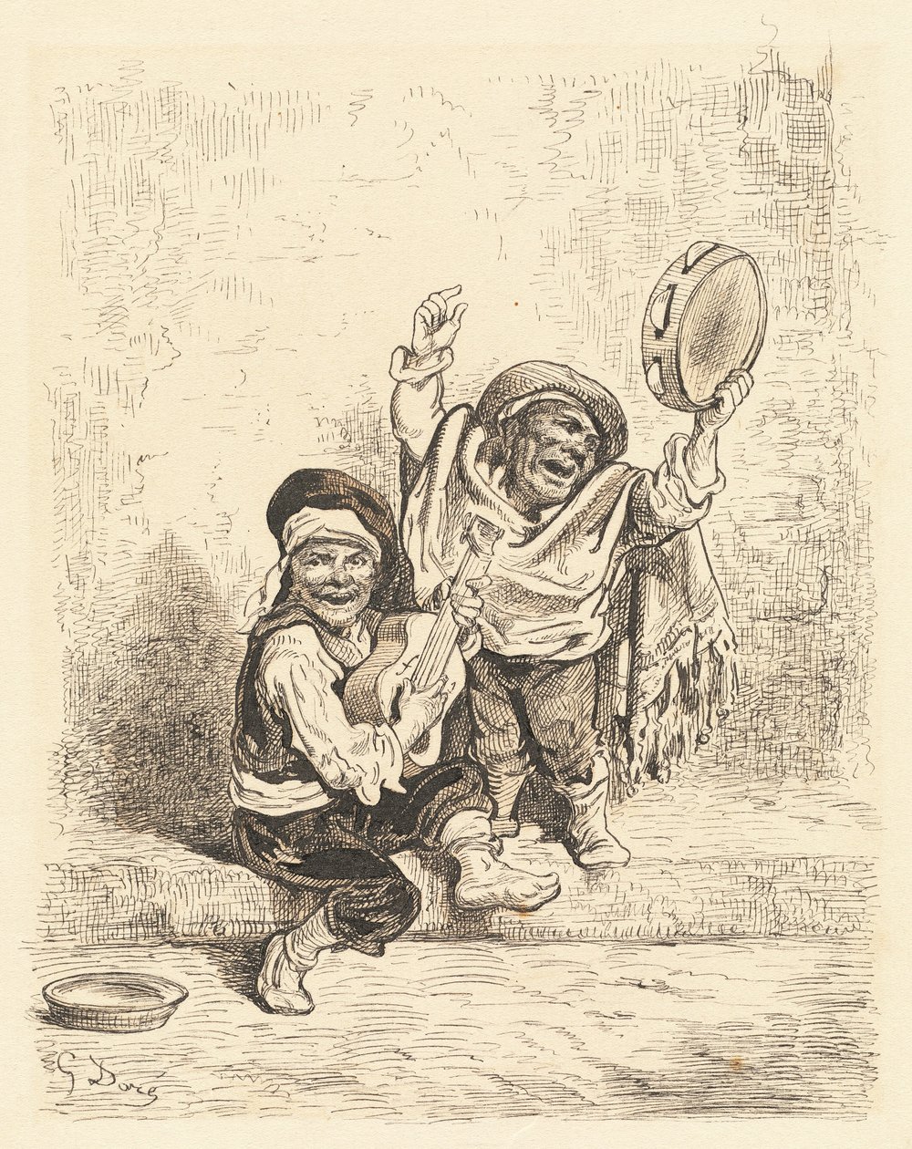 Dvärgmusiker från Granada av Gustave Dore