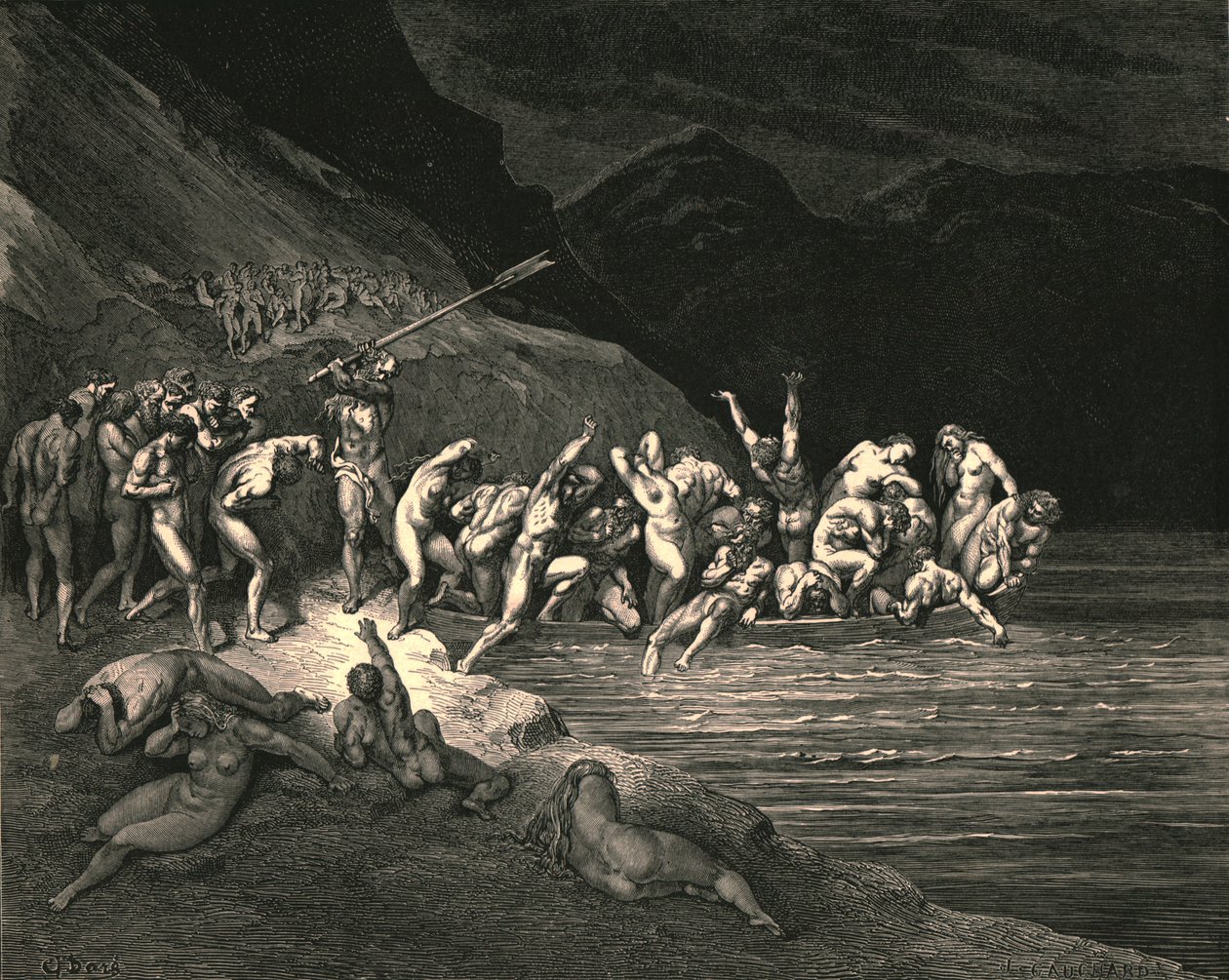 På ett liknande sätt Adams onda kull, c1890. av Gustave Dore