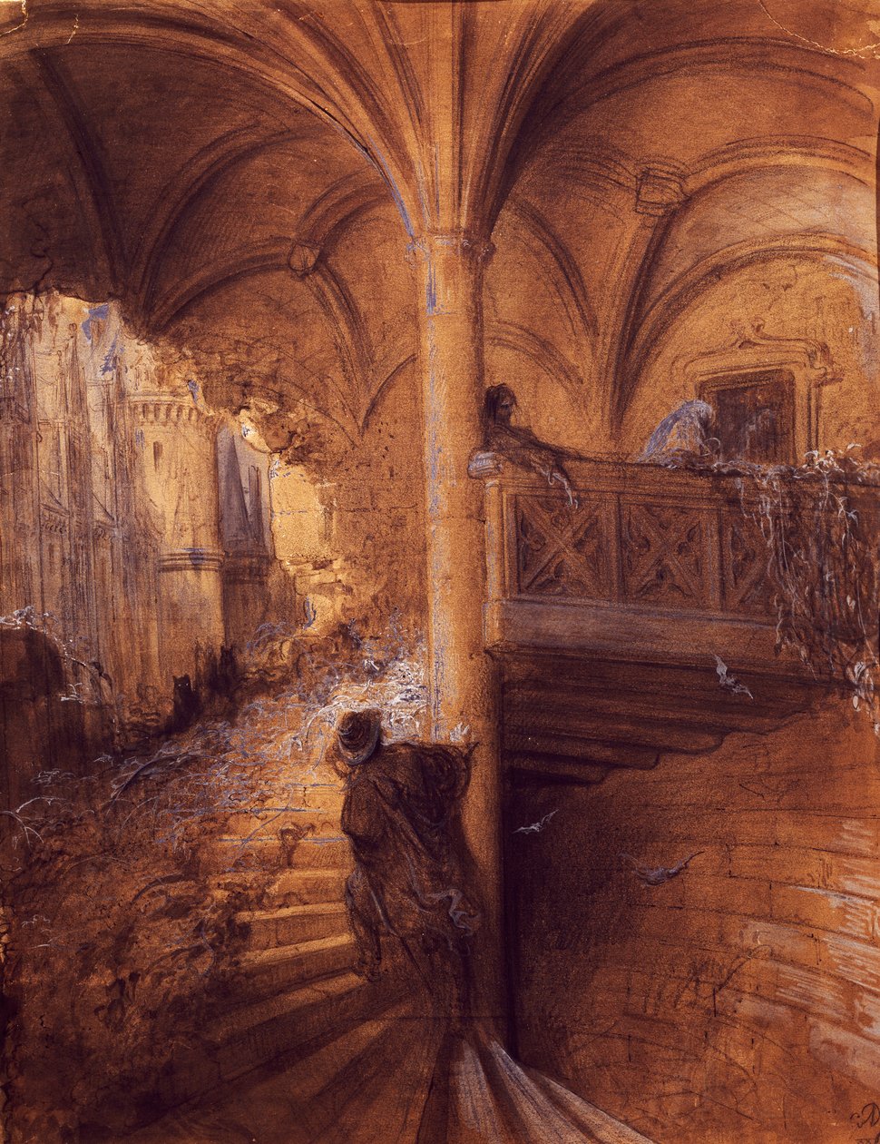 Förtrollat slott, illustration av Gustave Dore