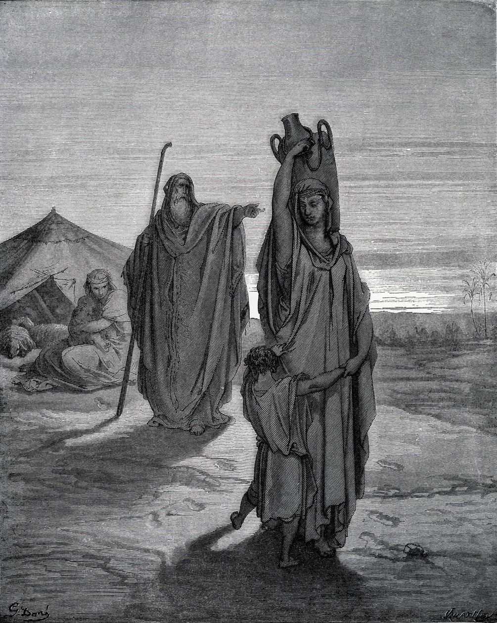 Utvisning av Hagar av Gustave Dore