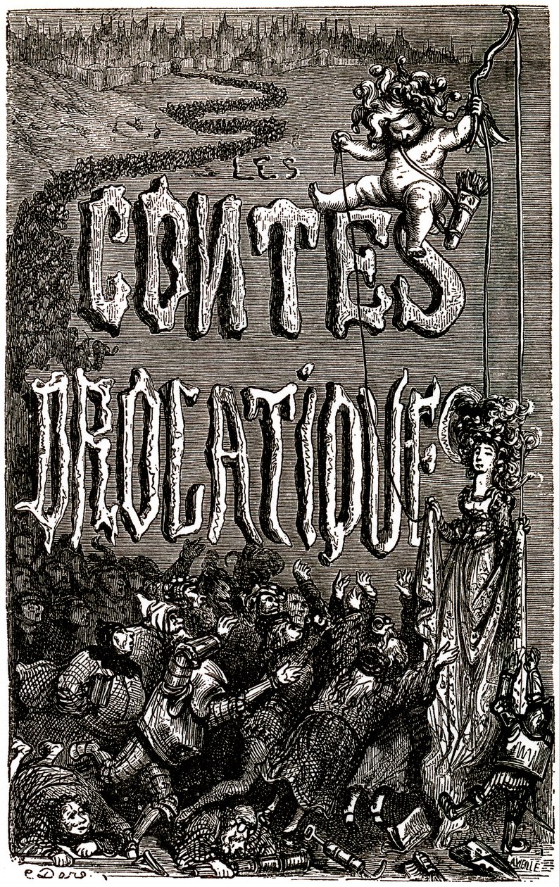 Frontispice för Drolatic Tales of Honore de Balzac av Gustave Dore