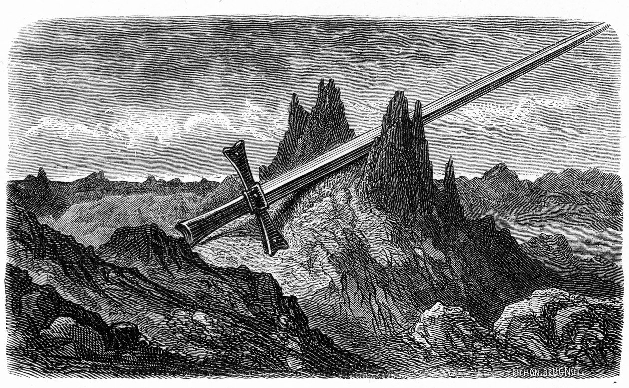 La "Breche de Roland", bergsspjälkning av Durandal, l