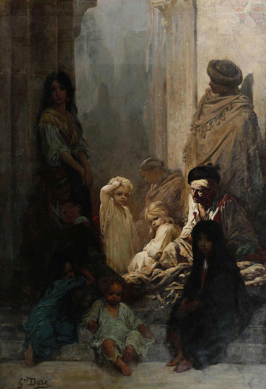 La Siesta - Souvenir från Spanien, 1868 av Gustave Dore