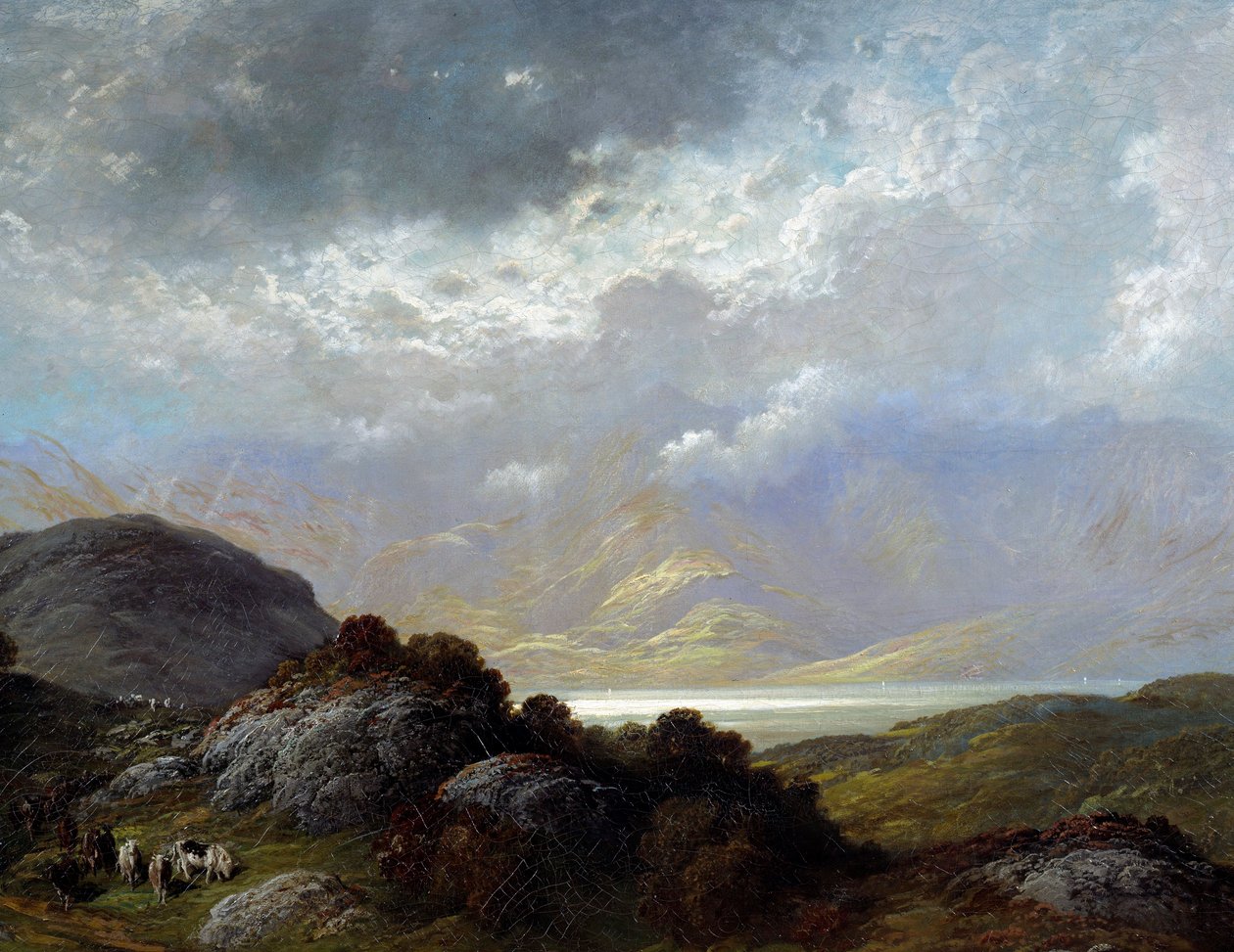 Skottlands landskap Målning av Gustave Dore (1832-1883) Caen från 1800-talet, Museum of Fine Arts av Gustave Dore