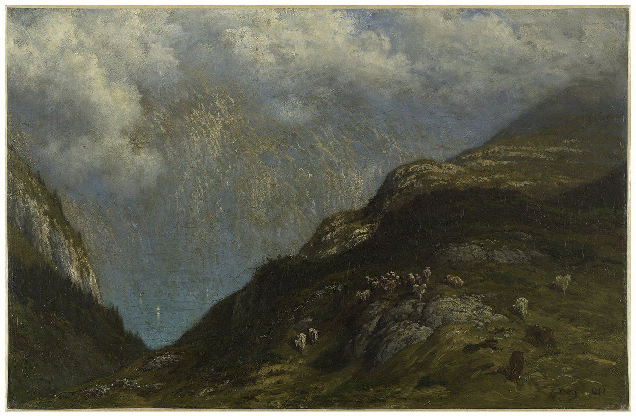 Bergslandskap av Gustave Dore