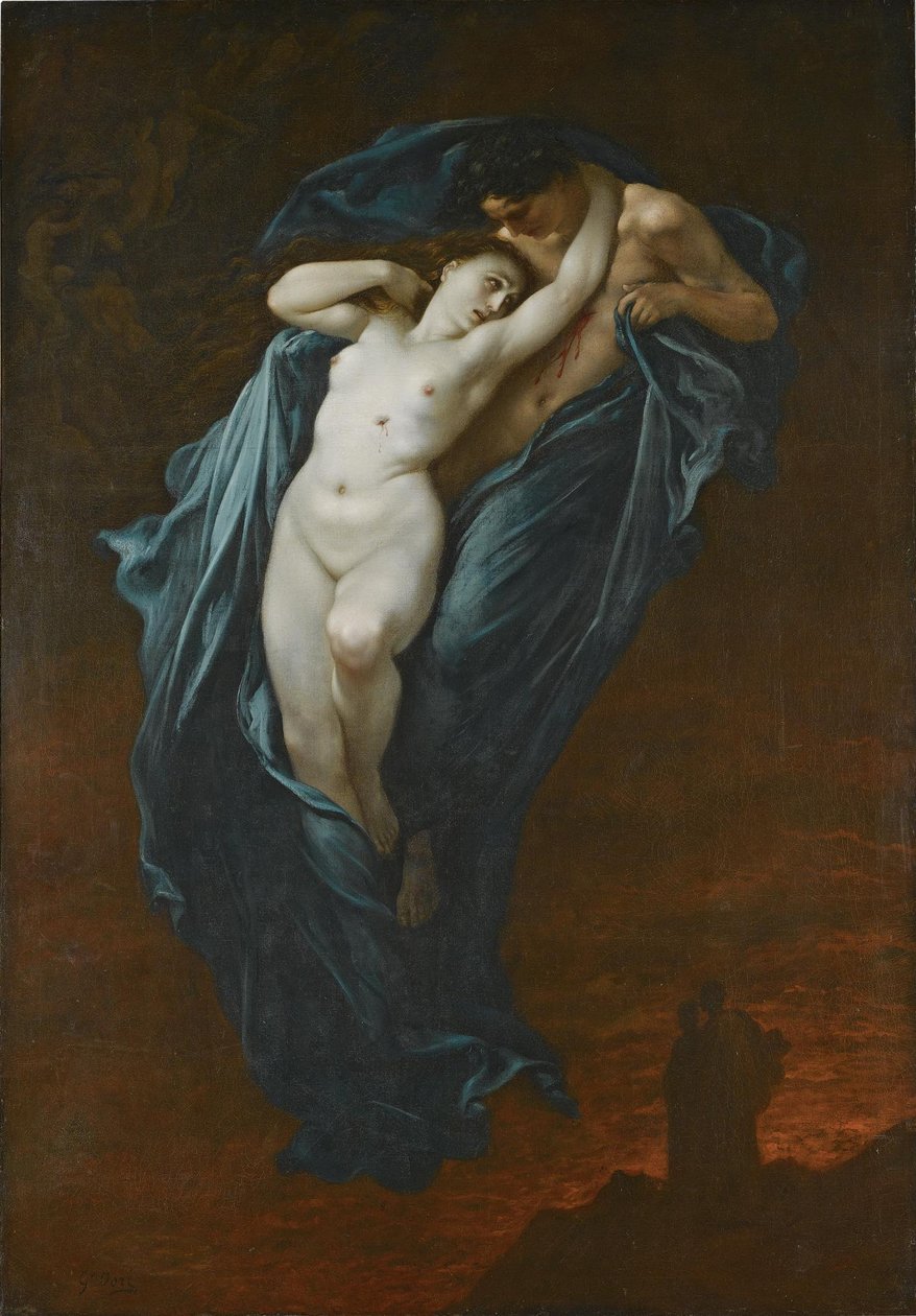 Paolo och Francesca av Gustave Dore