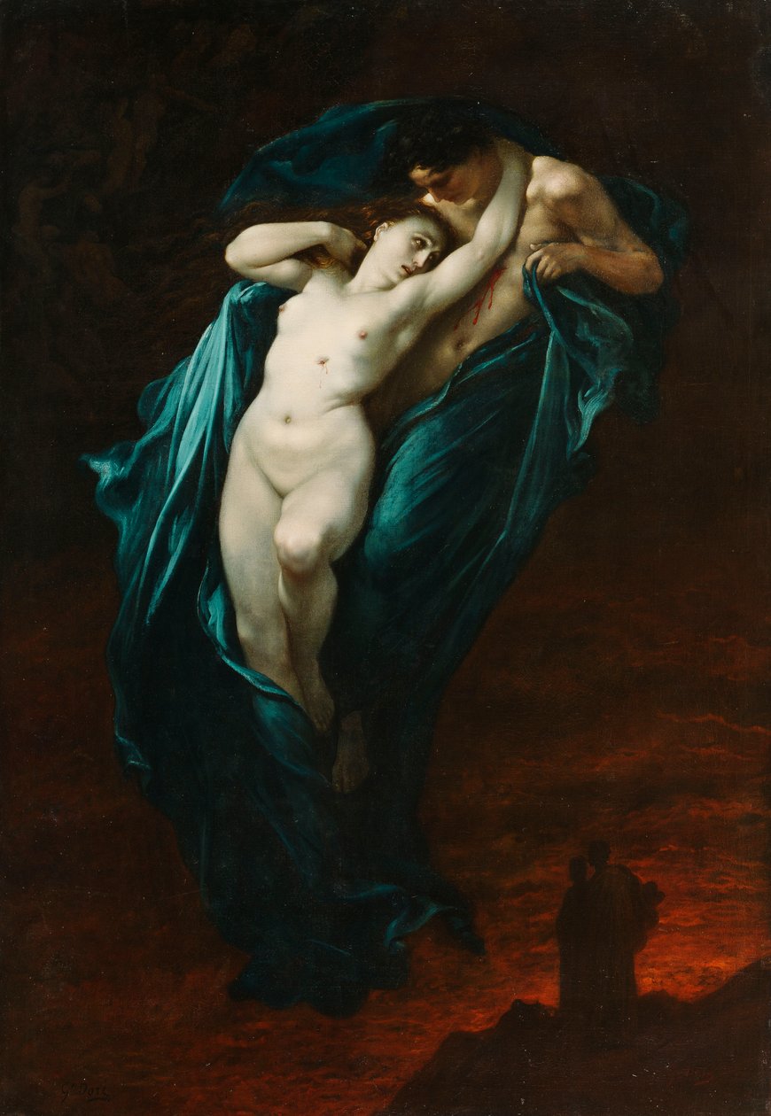Paolo och Francesca da Rimini, 1863 av Gustave Dore