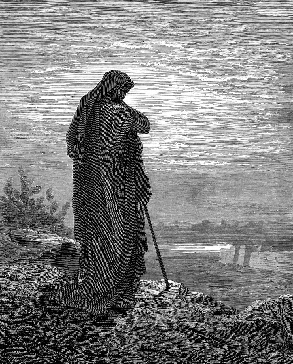 Profeten Amos, gravyr av Gustave Doré - Bibel av Gustave Dore