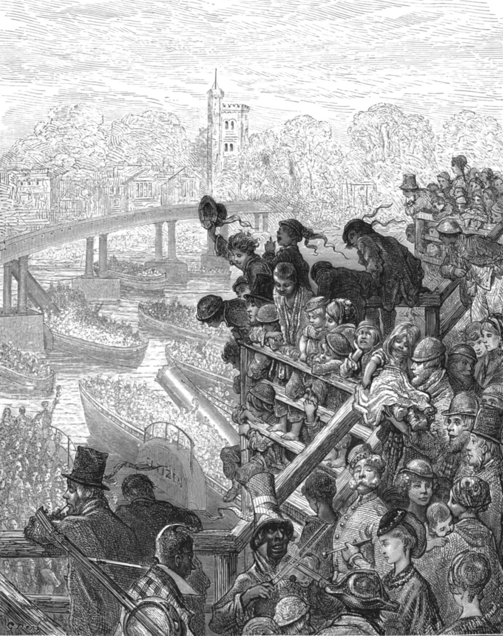 "Putney Bridge - The Return", 1872. av Gustave Dore