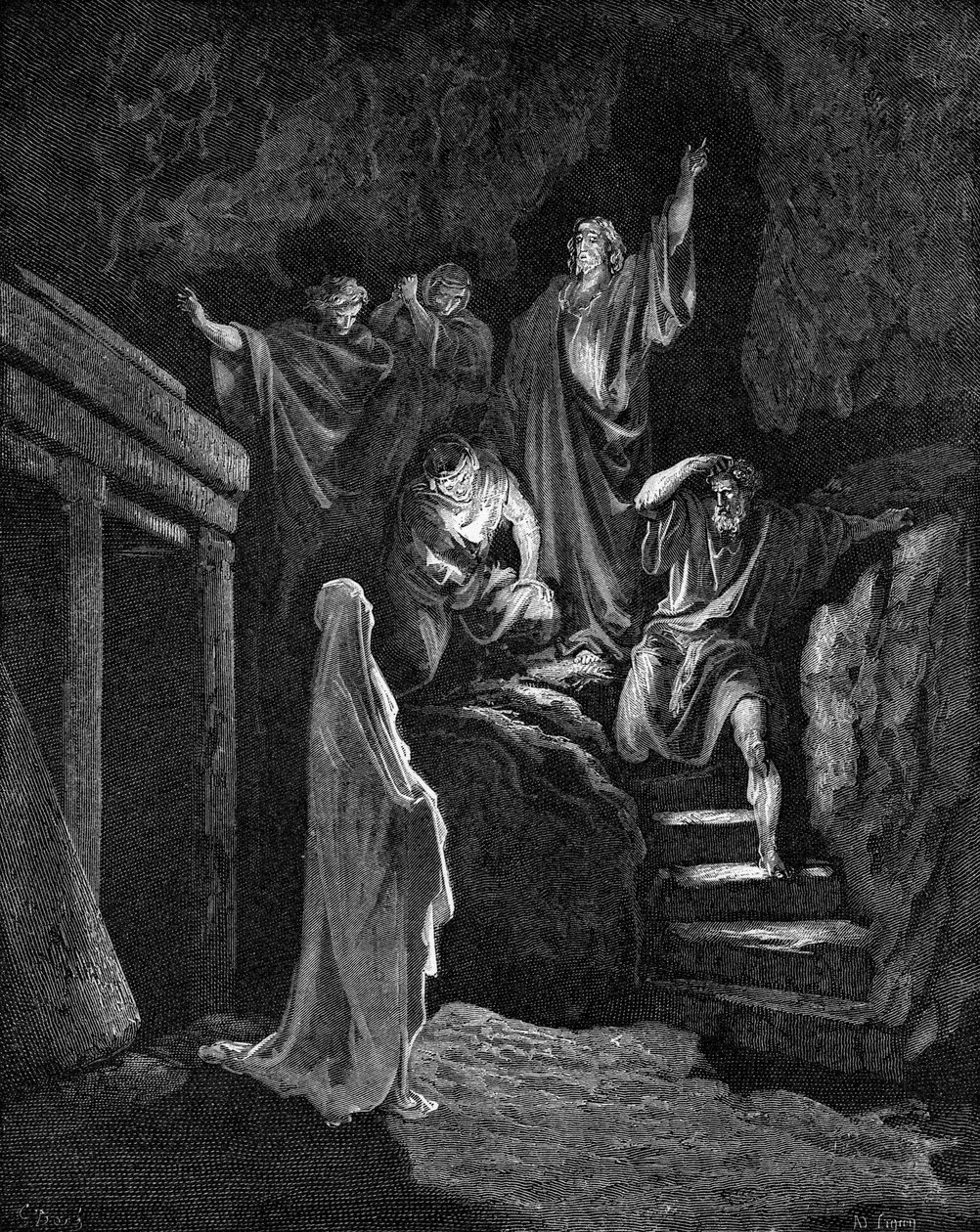 Lazarus uppståndelse av Gustave Dore
