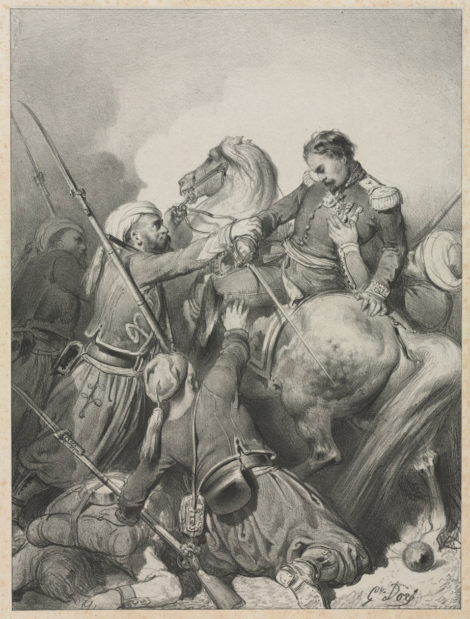 Sardinisk officer. av Gustave Dore