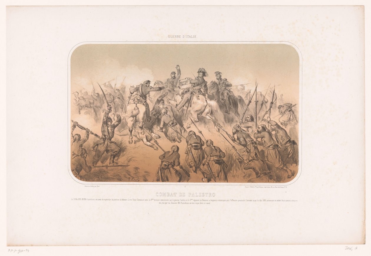 Slaget vid Palestro Combat de Palestro (titel på objekt) Italiensk kampanj (serietitel) Guerre d