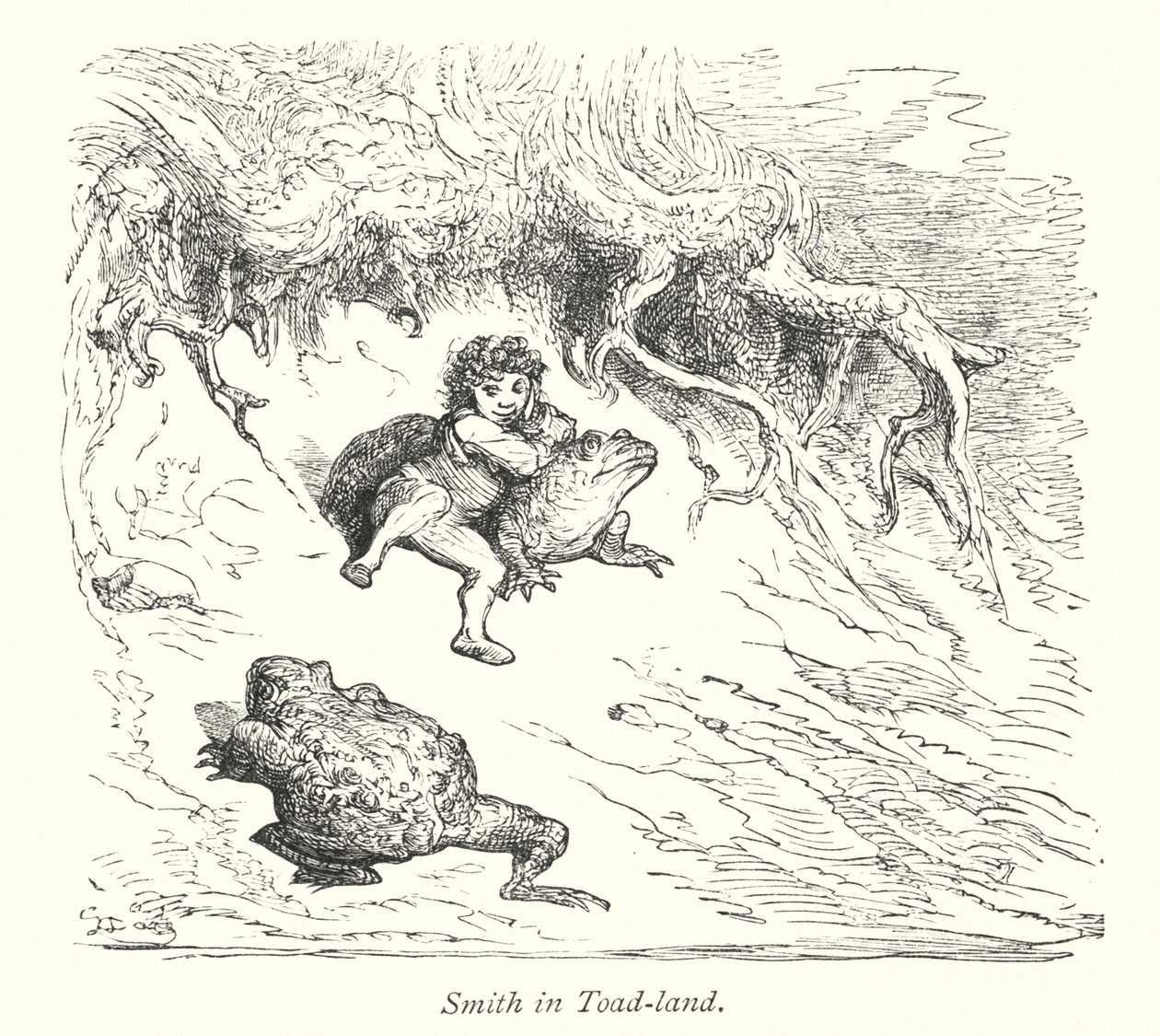 Smith i paddeland (gravyr) av Gustave Dore