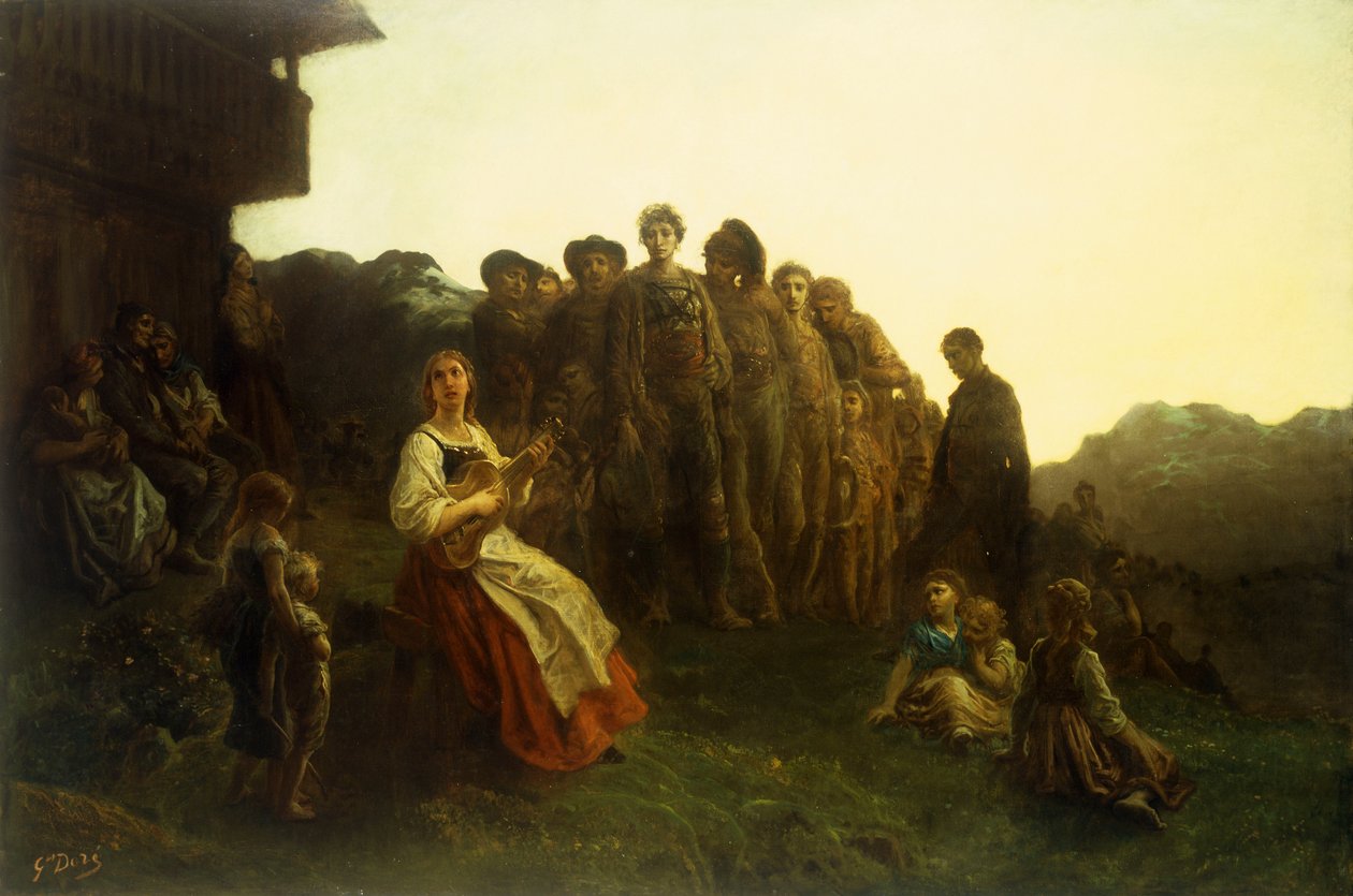 The Balladeer av Gustave Dore