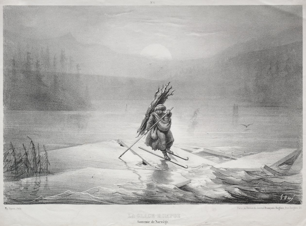 The Breaking Ice, Souvenir of Norway av Gustave Dore