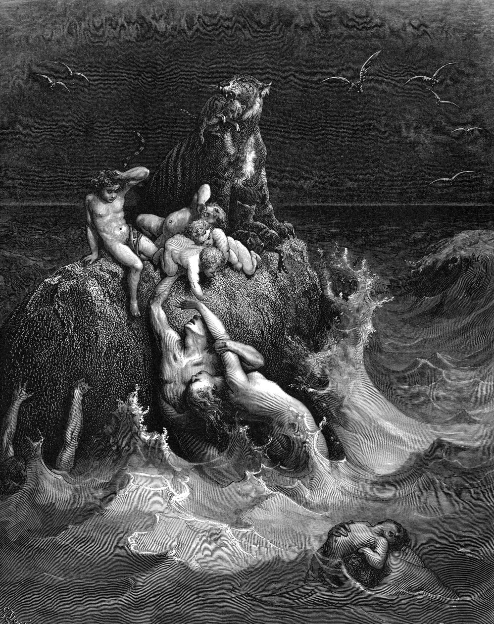 "Flodfloden", 1866 av Gustave Dore