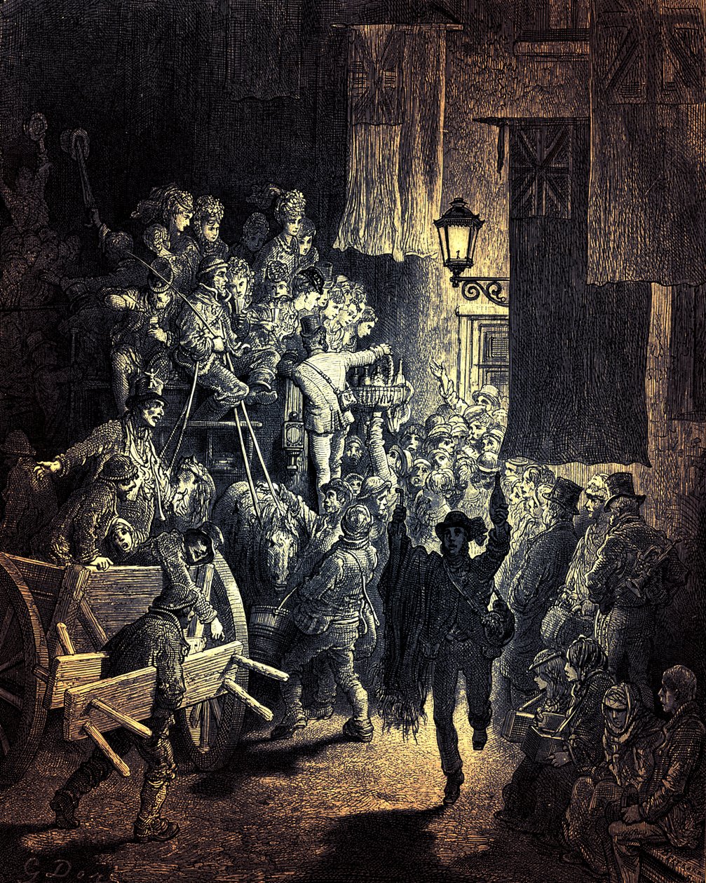 The Derby - Returning Home av Gustave Doré av Gustave Dore