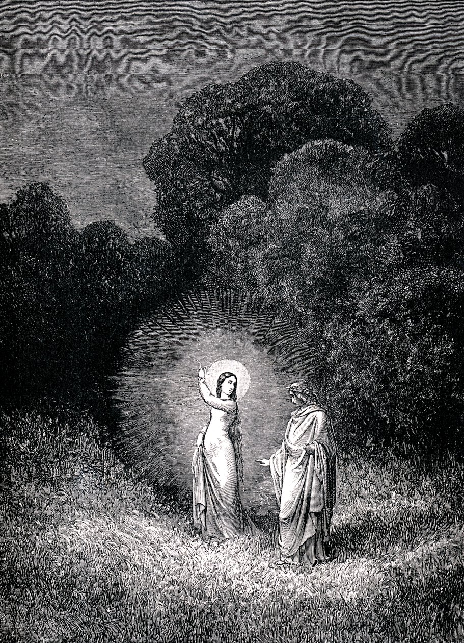 Den gudomliga komedin Helvetet av Gustave Dore