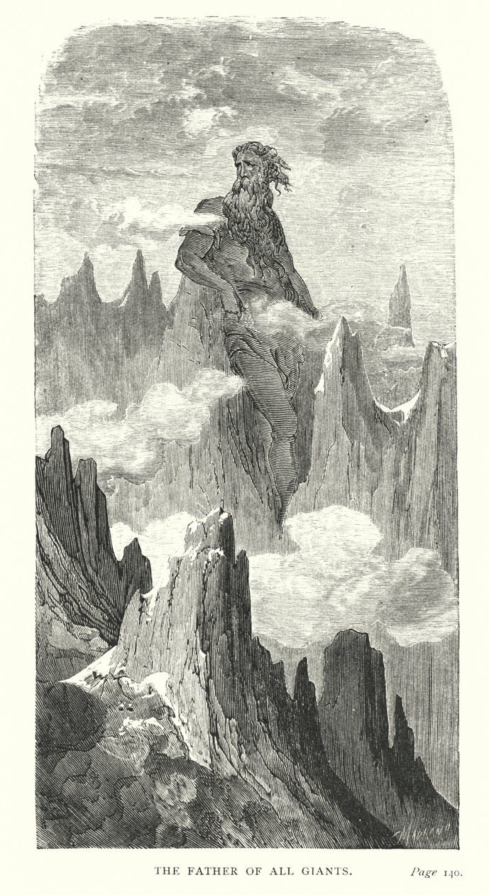 Alla jättars fader (gravyr) av Gustave Dore