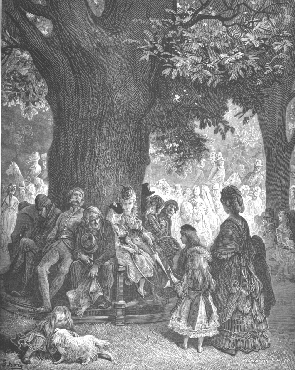 "Det stora trädet - Kensington Gardens", 1872. av Gustave Dore