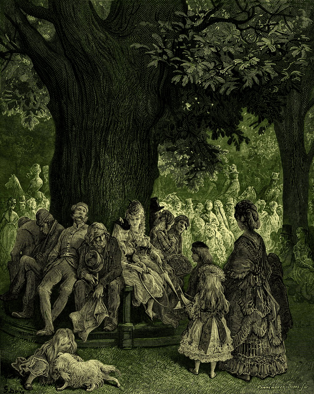 Det stora trädet - Kensington Gardens av Gustave Doré av Gustave Dore