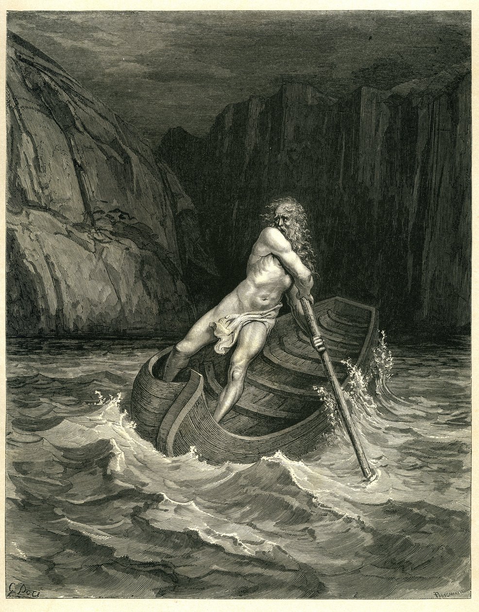 Dante Alighieris helvete (den gudomliga komedin) av Gustave Dore