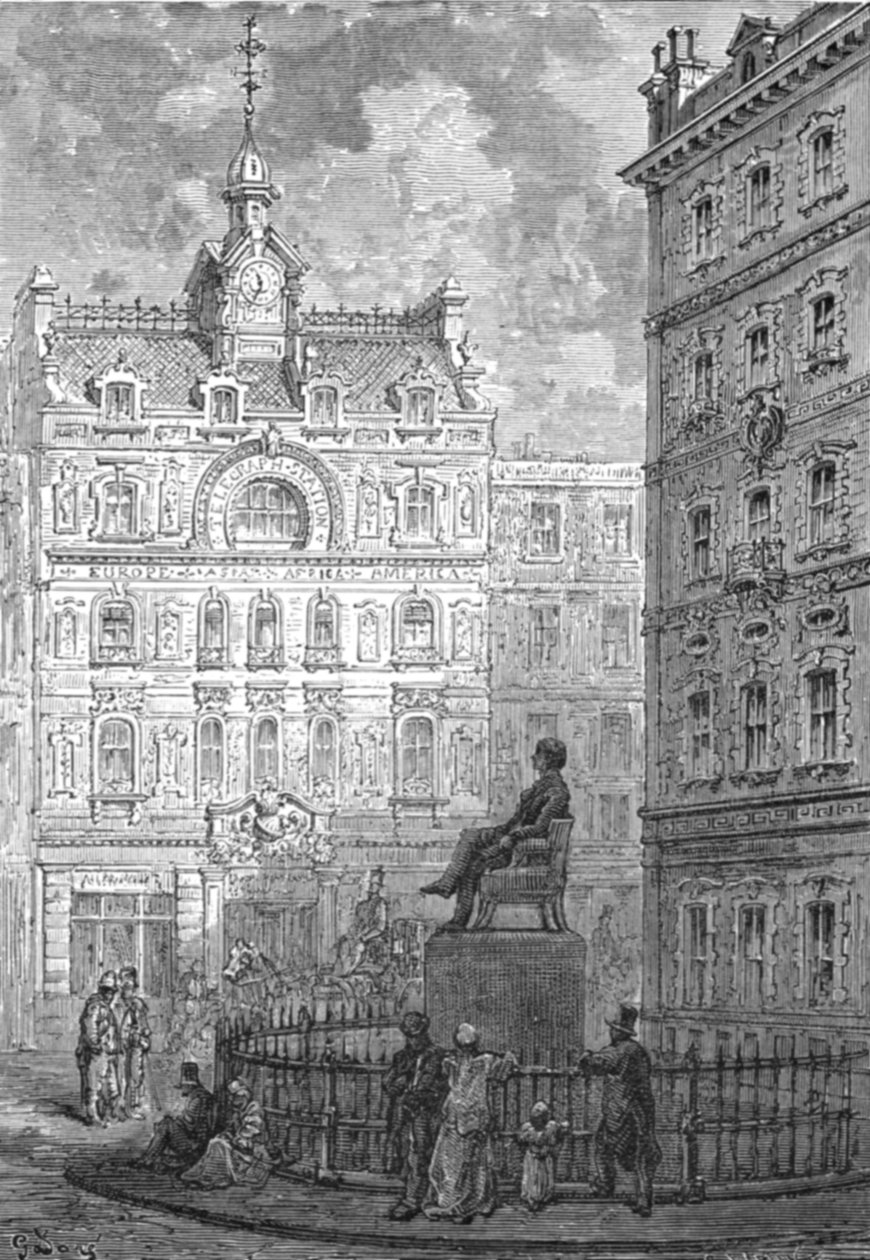 "Monumentet till George Peabody", 1872. av Gustave Dore