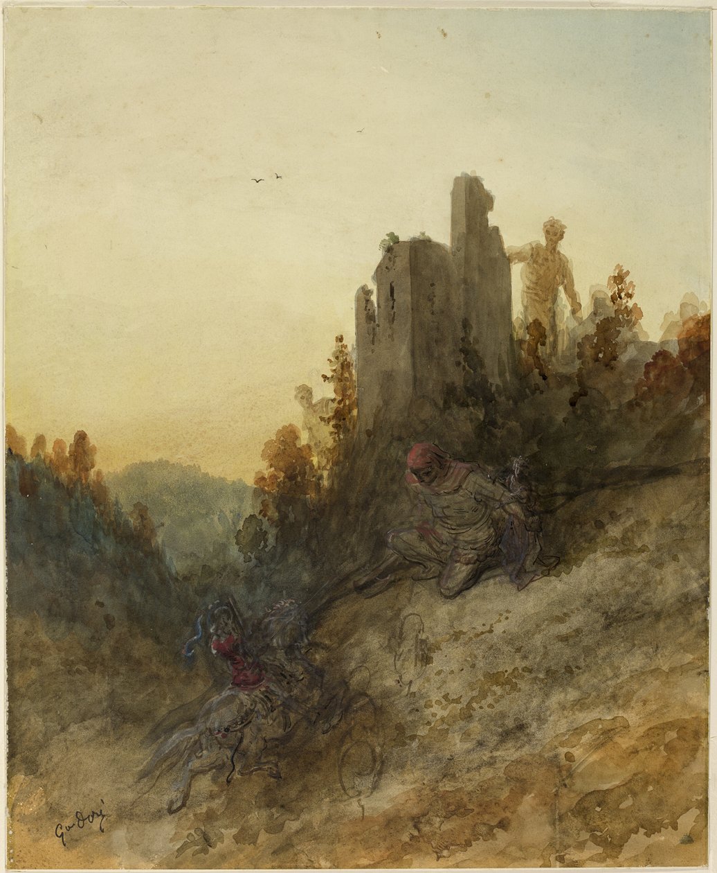 Prinsessan hålls fången av Gustave Dore