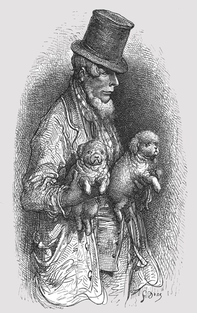"The West End Dog Fancier", 1872. av Gustave Dore