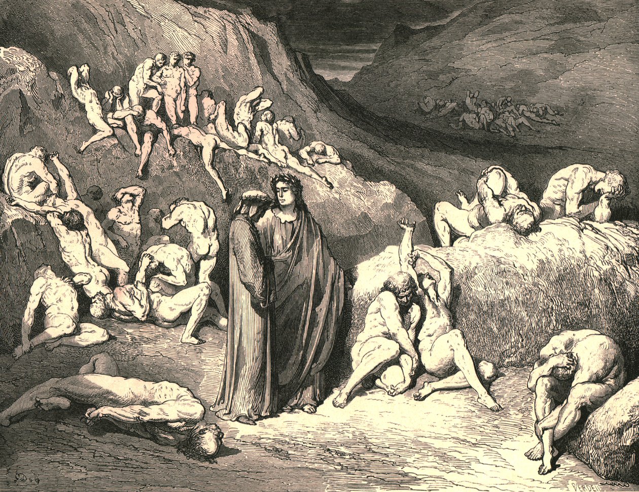 Skorpan kom dragen underifrån i flingor, c1890. av Gustave Dore