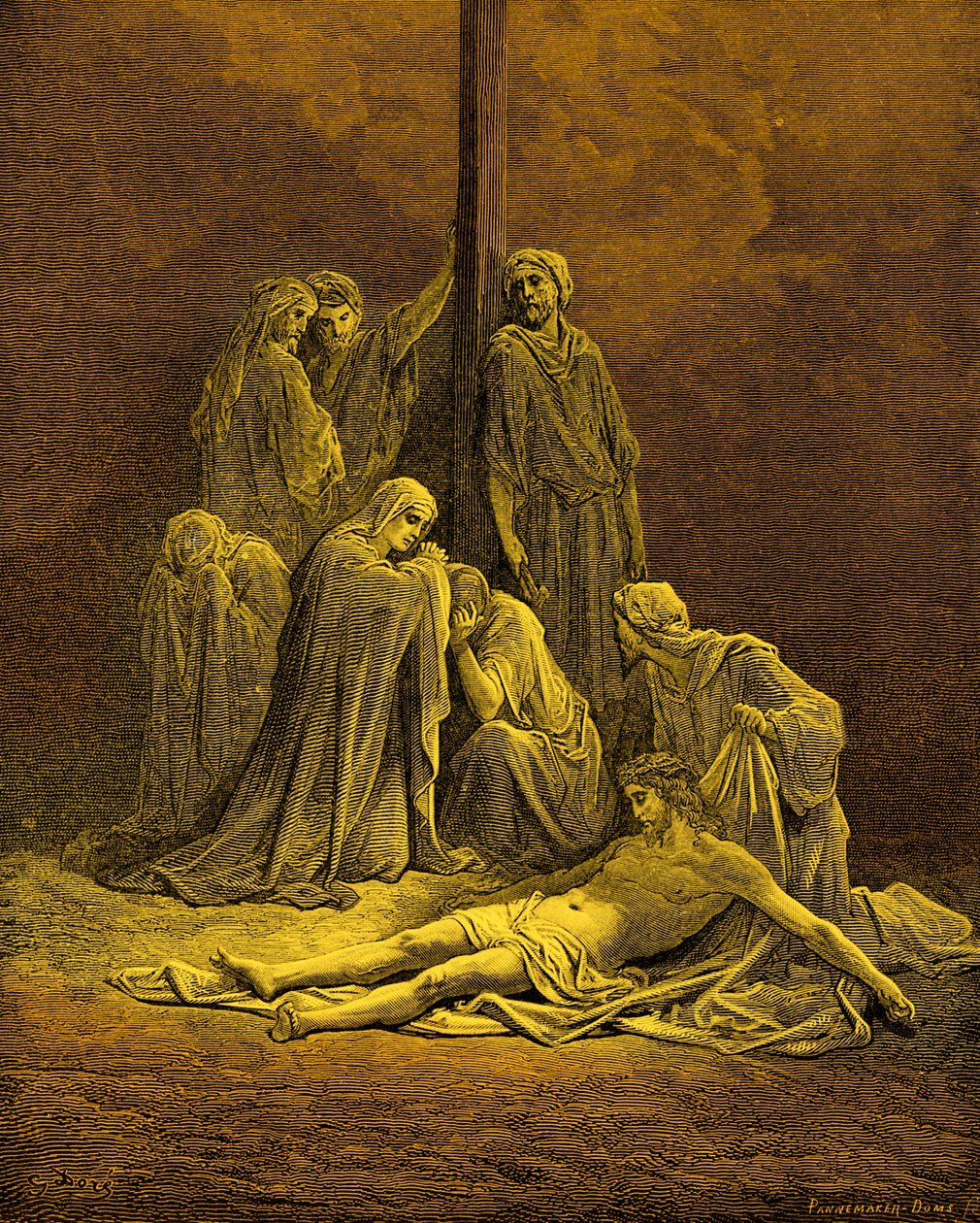 Den döde Kristus - Bibeln av Gustave Dore