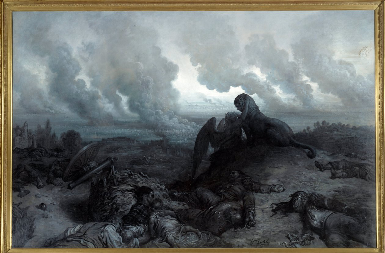 Gåtan. Målning av Gustave Dore (1832 - 1883) av Gustave Dore