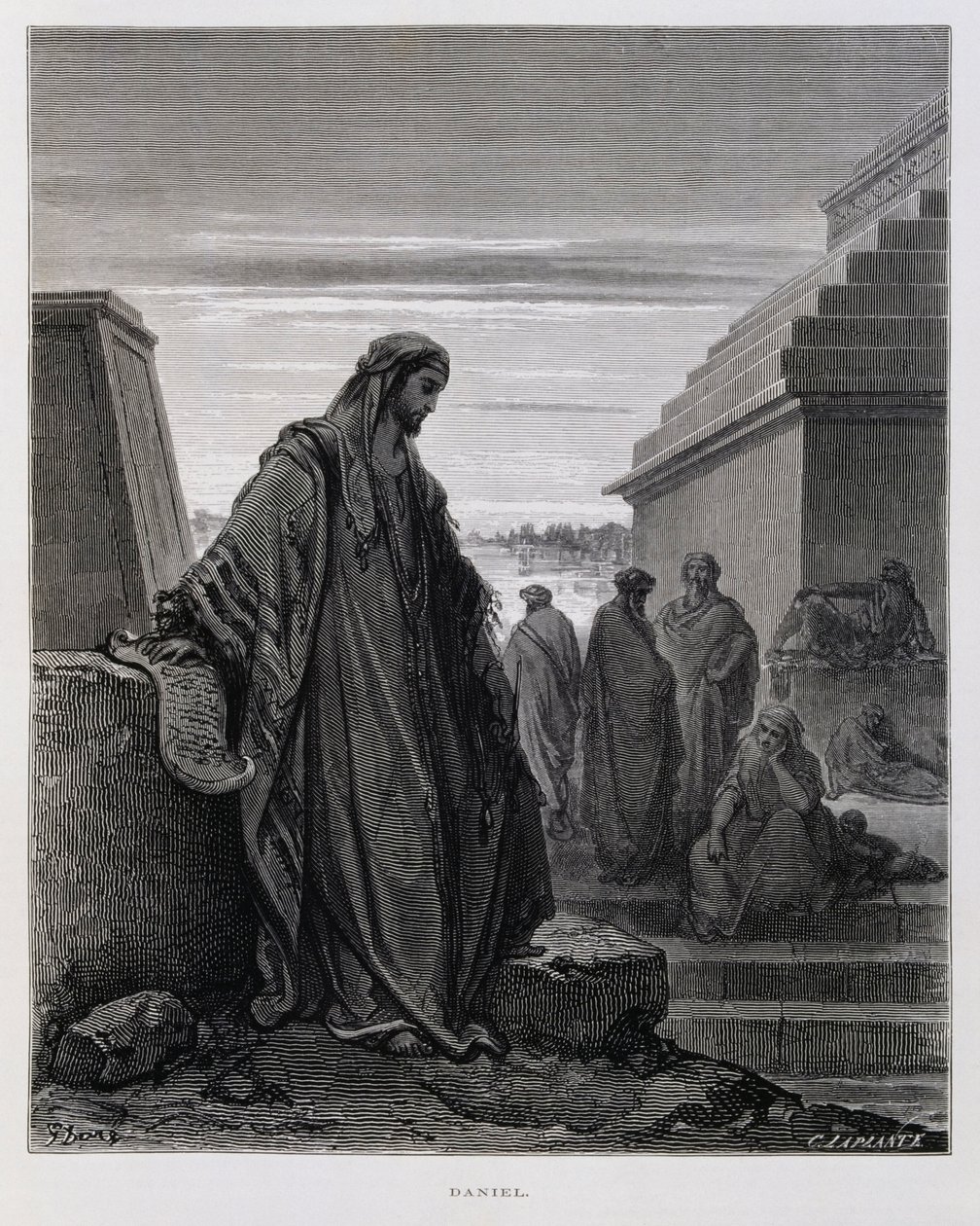 Profeten Daniel, illustration från Dore-bibeln av Gustave Dore