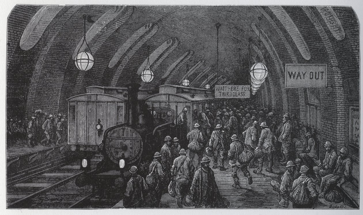 Arbetarnas tåg - av Gustave Dore
