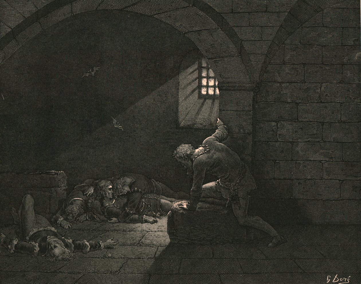 Sedan fick fastan behärska sorgen, c1890. av Gustave Dore