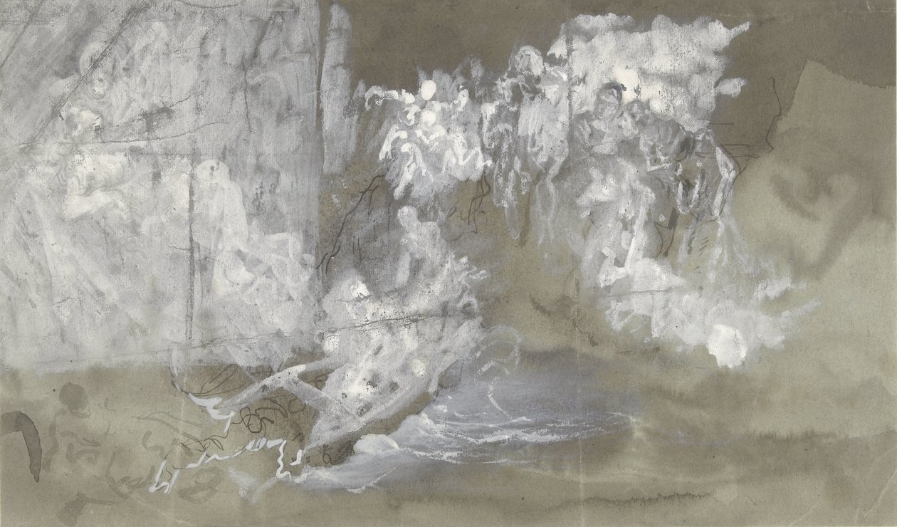 Moln där figurer flyter av Gustave Dore