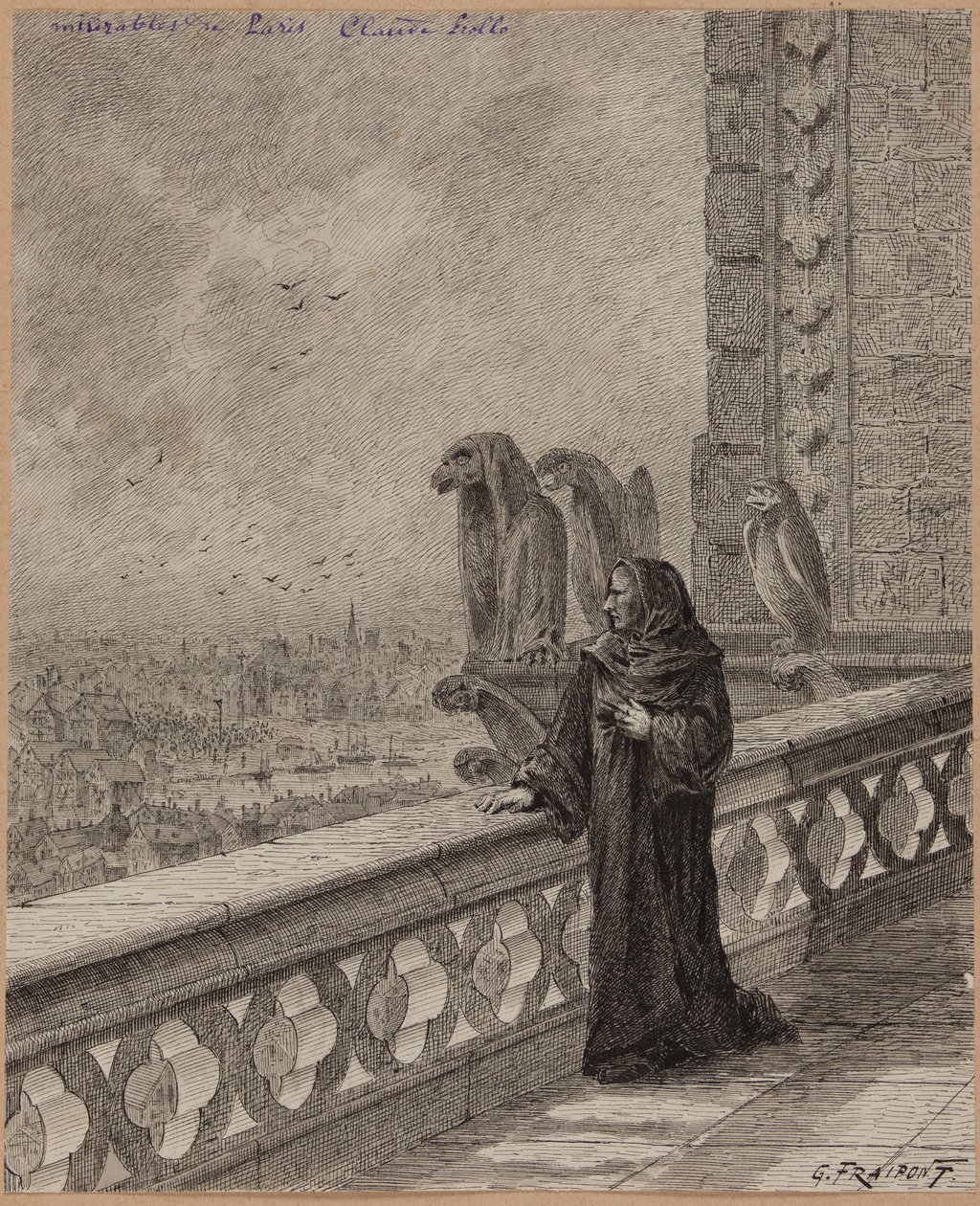 Claude Frollo. av Gustave Fraipont