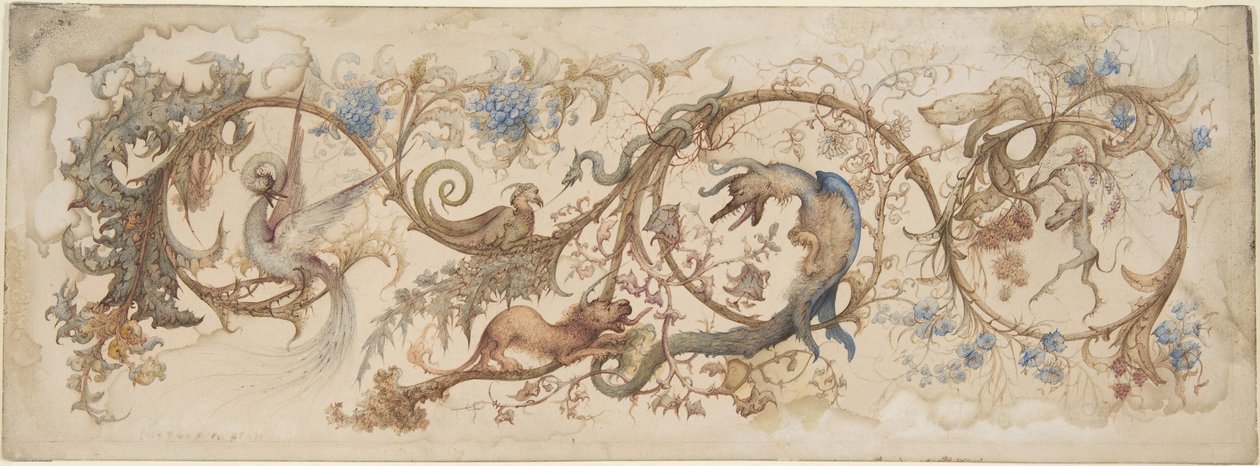 Allegori över laster, 1840-98. av Gustave Gustave Moreau,Moreau