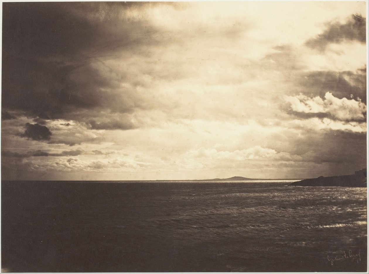 Molnig himmel, Medelhavet av Gustave Le Gray