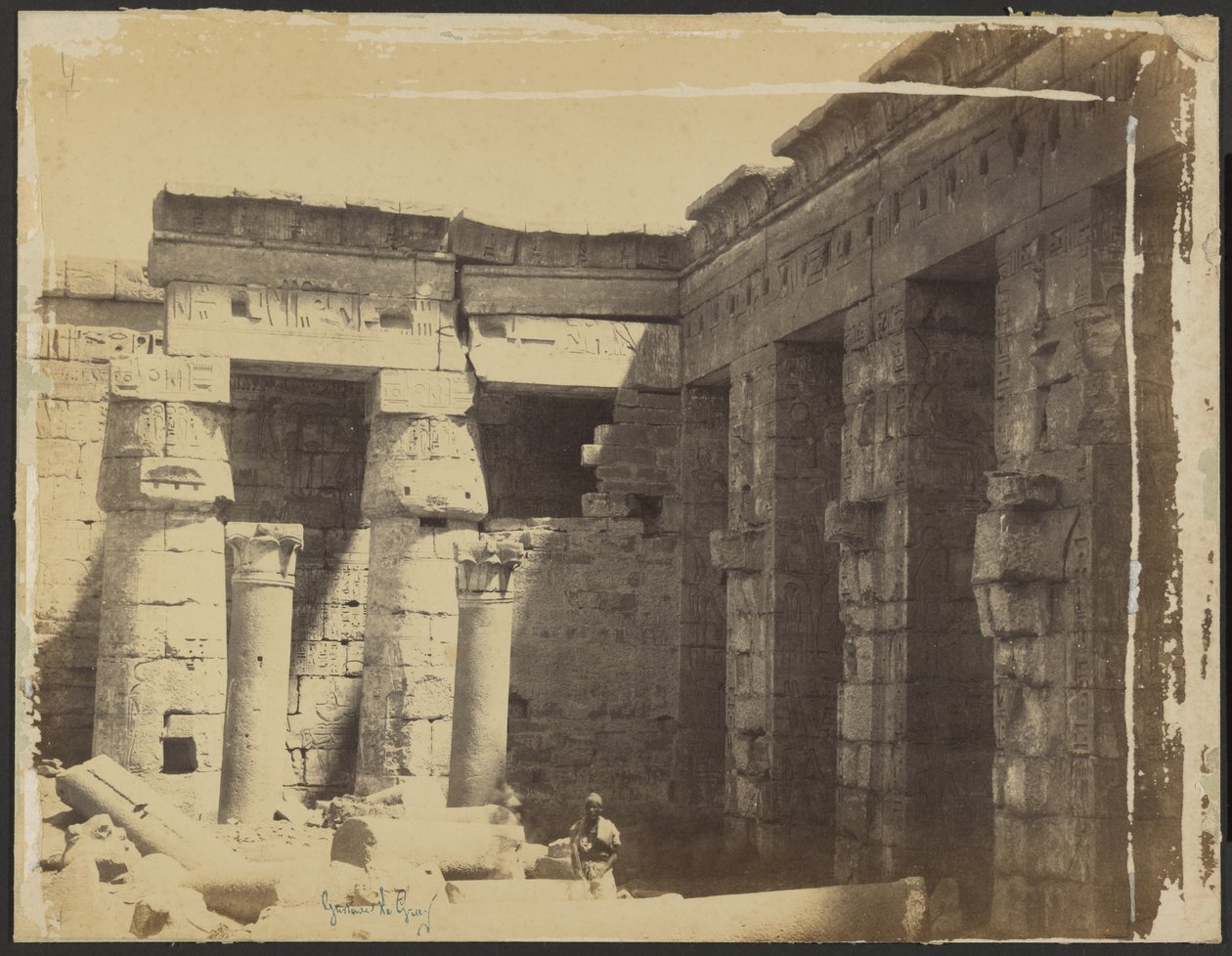 [Ramses III:s dödstempel] av Gustave Le Gray