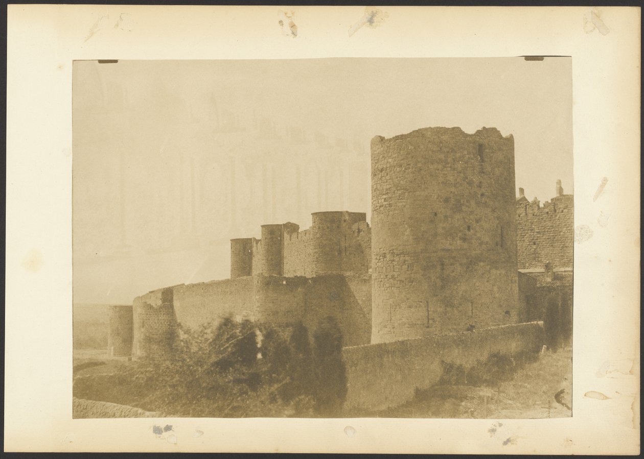 [Ramparts of Carcassone] av Gustave Le Gray