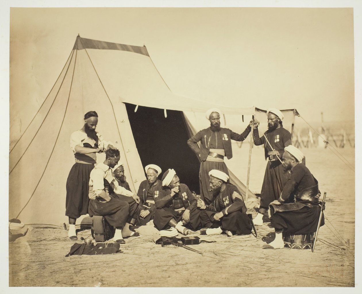 Untitled Zouaves, 1857. av Gustave Le Gray